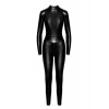 Noir Handmade F319 Caged wetlook catsuit with zippers and ring XXL (SX0349) - зображення 5