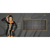 Noir Handmade F319 Caged wetlook catsuit with zippers and ring S (SX0345) (23528-01) - зображення 8