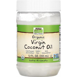   Now Organic Virgin Coconut Cooking Oil, 355 мл