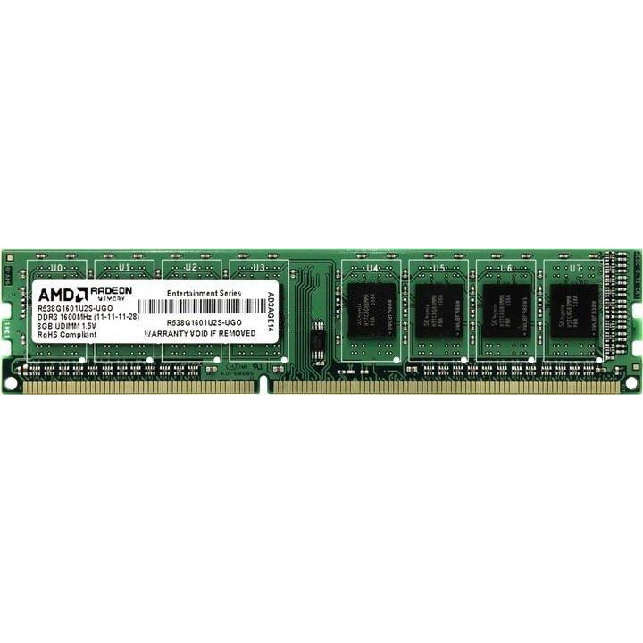 AMD 8 GB DDR3 1600 MHz (R538G1601U2S-URETAIL) - зображення 1