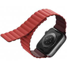   Uniq Ремінець  REVIX MAGNETIC Burgundy (Maroon/Coral) для Apple Watch 41/40/38mm