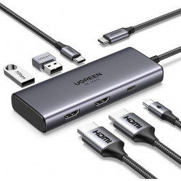   UGREEN CM498 Revodok 206 6-in-1 USB-C Hub (15852)