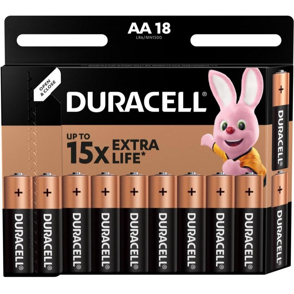 Duracell AA bat Alkaline 18шт Basic 81545414 - зображення 1