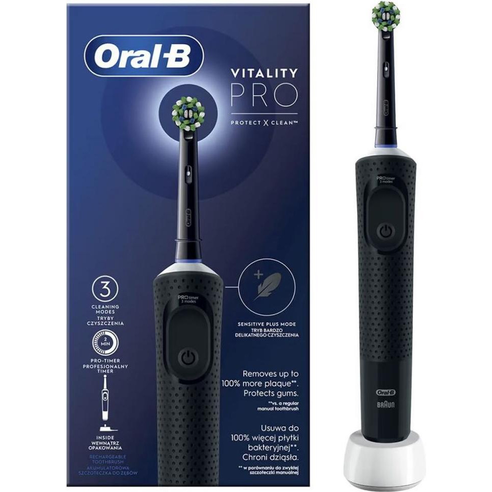 Oral-B Vitality D103 PRO Protect X Clean D103.413.3 Black - зображення 1