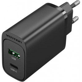   Vention 38W Wall Charger Black (FBIB0-EU)