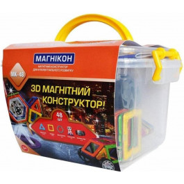   Магнікон 3D магнитный 48 деталей (MK-48)