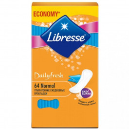   Libresse Ежедневные гигиенические прокладки  Dailyfresh Normal 64 шт (7322540758214)