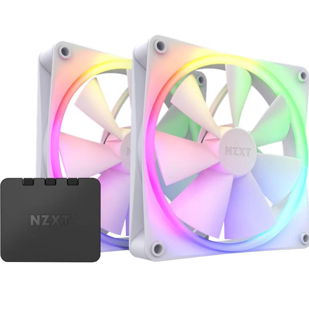 NZXT F140 RGB Twin Pack White (RF-R14DF-W1) - зображення 1