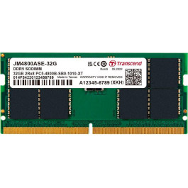   Transcend 32 GB SO-DIMM DDR5 4800 MHz JetRam (JM4800ASE-32G)