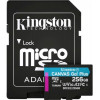 Kingston 256 GB microSDXC class 10 UHS-I U3 Canvas Go! Plus + SD Adapter SDCG3/256GB - зображення 1