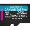 Kingston 256 GB microSDXC class 10 UHS-I U3 Canvas Go! Plus + SD Adapter SDCG3/256GB - зображення 2