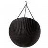 Keter Горшок для растений Rattan Hanging Sphere с цепочкой Коричневий (7290106924567) - зображення 3