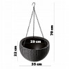 Keter Горшок для растений Rattan Hanging Sphere с цепочкой Коричневий (7290106924567) - зображення 10