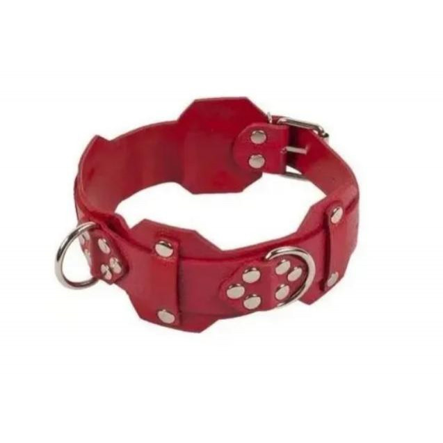 Slash VIP Leather Collar RED (KVL-280170) - зображення 1