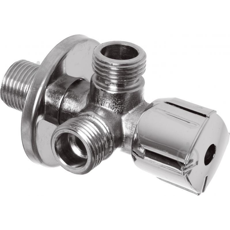 Arco Кран шаровой Twin 1/2”Зx/2”Зx1/2”З - зображення 1