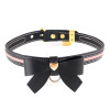  Повідець LOCKINK SEVANDA Love Heart Butterfly Leather Collar Set - Black - зображення 3