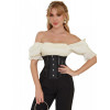  Star Night Steel Bones Grid Corsets з гачками та шнурівкою чорний L (A3530/L) - зображення 1