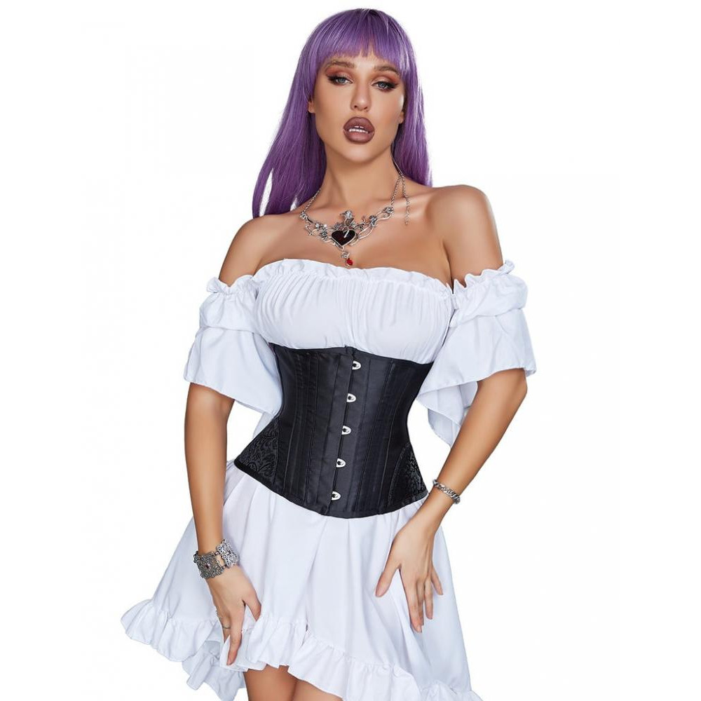  Корсет Star Night Corset з гачками та шнурівкою, чорний, M (без коробки) (A3532/M) - зображення 1