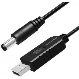   ColorWay USB to DC 5.5х2.5mm 12V 1m Black (CW-CBUD067-BK)