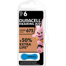   Duracell ZA675 bat(1.4B) Zinc Air 6шт (5004326)