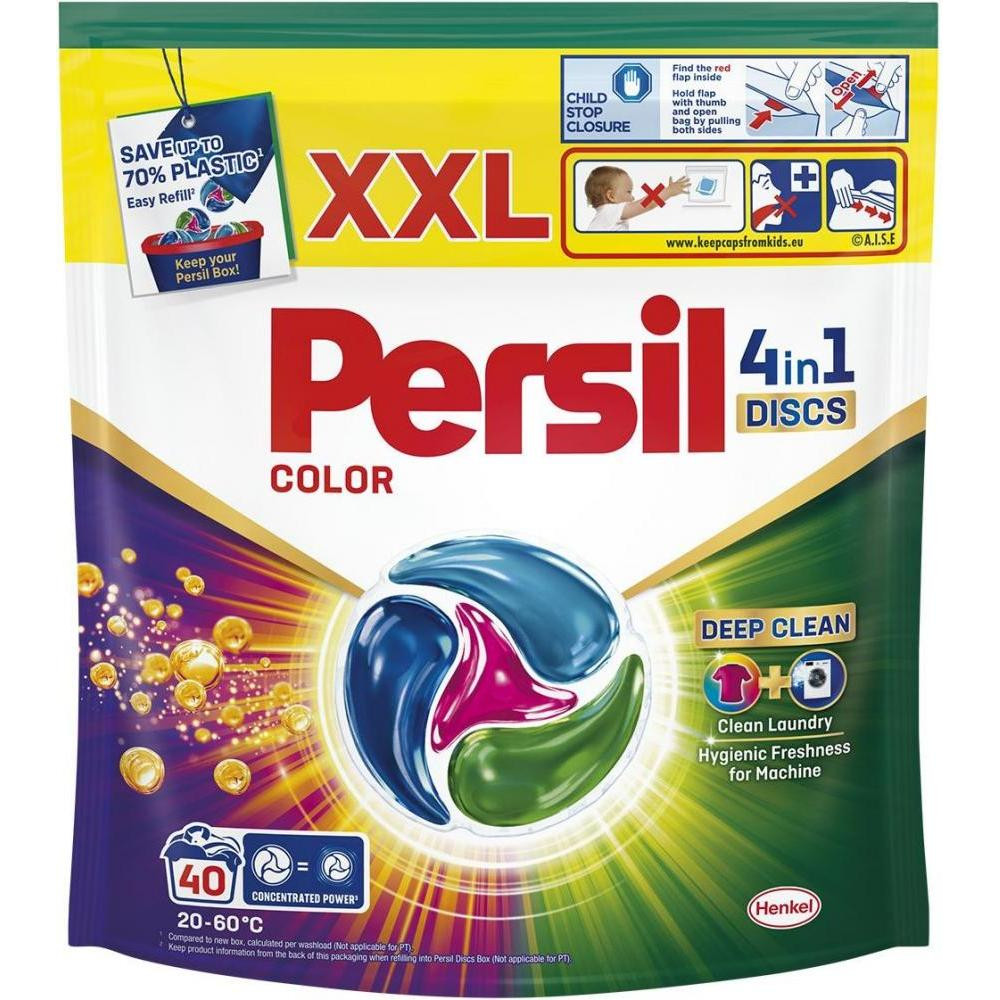 Persil Диски для прання 4in1 Discs Color Deep Clean, 40 шт. (9000101599497) - зображення 1