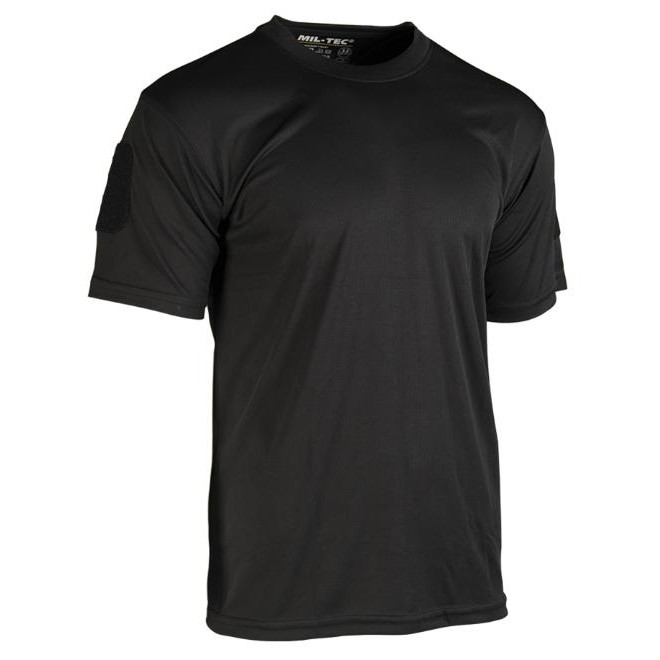 Mil-Tec Термоактивна Швидкосохнуча M Чорна TACTICAL QUICK DRY T-SHIRT SCHWARZ (11081002-903-M) - зображення 1