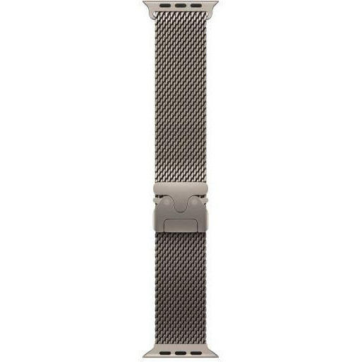 Apple Ремінець  Milanese Loop Natural Titanium для  Watch 44/45/46/49mm - Medium (MXKD3) - зображення 1