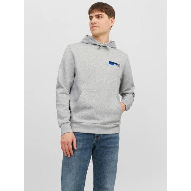 Jack & Jones Худі чоловіче  12233599 S Сіре (5715428102452) - зображення 1