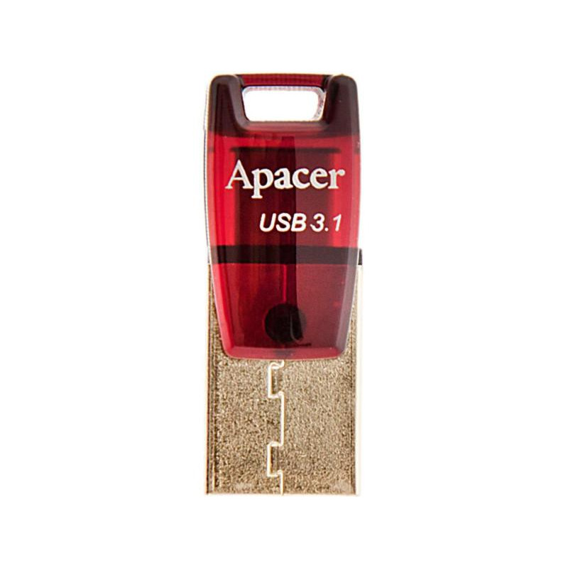 Apacer 32 GB AH180 Type-C Dual USB 3.1 Red (AP32GAH180R-1) - зображення 1