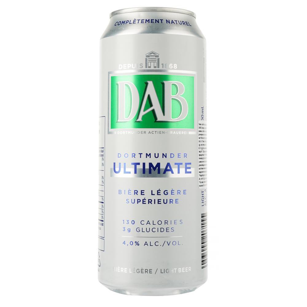 DAB-beer Пиво  ultimate Light світле, 4%, з/б, 0.5 л (4053400207155) - зображення 1