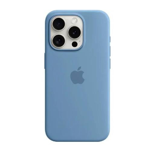 Borofone Silicone Full Case AAA MagSafe IC for iPhone 15 Blue (Orig15Blue) - зображення 1