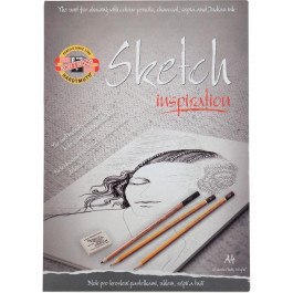   Koh-i-noor Альбом для малювання  для скетчів з ескізами А4 20 аркушів (992016)