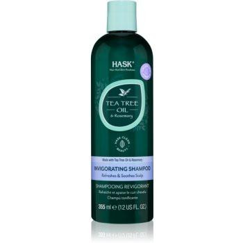 Hask Tea Tree Oil & Rosemary освіжаючий шампунь для сухої шкіри голови зі свербінням 355 мл - зображення 1