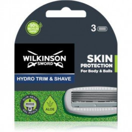   Wilkinson Sword Hydro Trim and Shave Skin Protection For Body and Balls змінні головки 3 кс