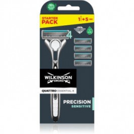   Wilkinson Sword Quattro Titanium Sensitive Бритва Змінні картриджі 4 шт