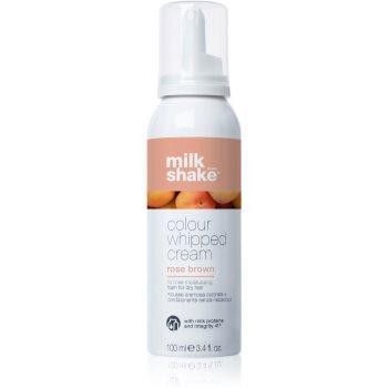 Milk Shake Colour Whipped Cream тонуючий мус для всіх типів волосся Rose brown 100 мл - зображення 1