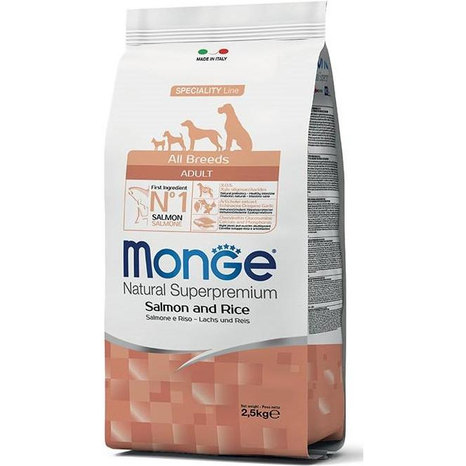 Monge All breeds Adult Salmon&Rice 2.5 кг (8009470011297) - зображення 1