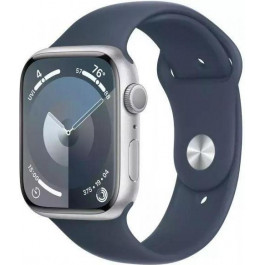   Apple Watch Series 9 GPS 41mm Silver Aluminum Case w. Storm Blue S. Band - S/M (MR903)