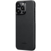 Pitaka MagEZ Case 4 Twill 600D Black/Grey for iPhone 15 Pro (KI1501PA) - зображення 2