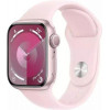 Apple Watch Series 9 GPS 45mm Pink Aluminum Case w. Light Pink Sport Band - M/L (MR9H3) - зображення 1