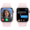 Apple Watch Series 9 GPS 45mm Pink Aluminum Case w. Light Pink Sport Band - M/L (MR9H3) - зображення 6