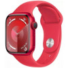 Apple Watch Series 9 GPS 41mm PRODUCT RED Alu. Case w. PRODUCT RED Sport Band - S/M (MRXG3) - зображення 1