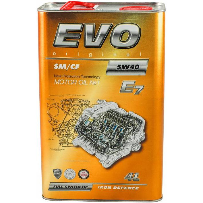 EVO lubricants EVO E7 5W-40 4л - зображення 1