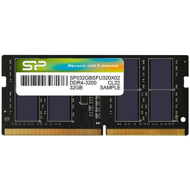 Silicon Power 32 GB SO-DIMM DDR4 3200 MHz (SP032GBSFU320X02) - зображення 1