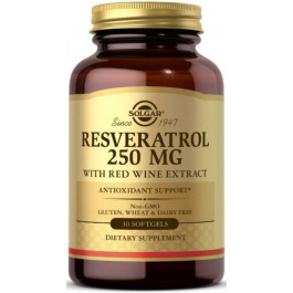   Solgar Resveratrol 250 mg 30 капс