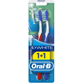   Oral-B Зубна щітка  3D White Fresh Medium 2 шт. (3014260111762)