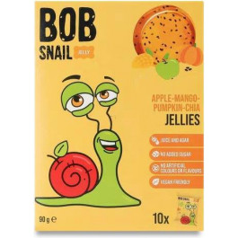   Bob Snail Фруктово-овочевий мармелад  Яблуко-Манго-Гарбуз-Чіа 90 г (10 шт. х 9 г) (4820219346678)