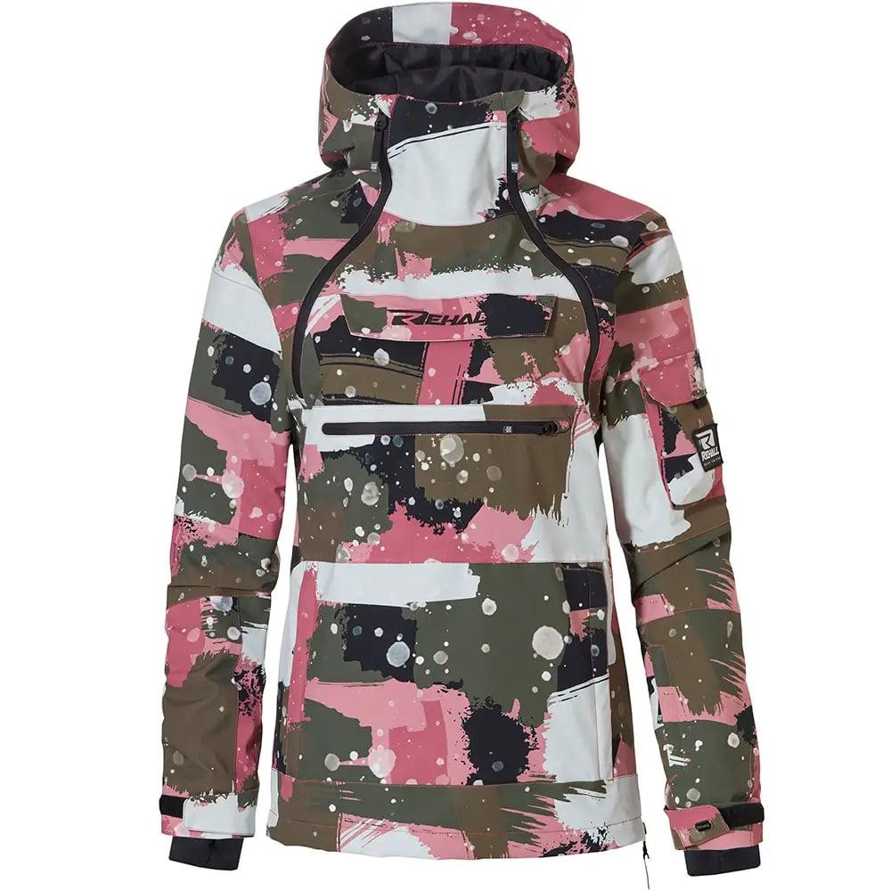 Rehall Жіноча гірськолижна куртка  Vie W 2024 camo abstract rose (60445-9013) XL - зображення 1