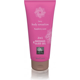   HOT Massage-& Glide gel 2in1 Raspberry scent,200 мл HOT67072