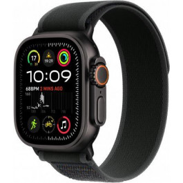   Apple Watch Ultra 2 GPS + Cellular 49mm Black Titan. Case w. Black Trail Loop - M/L (MX4V3)